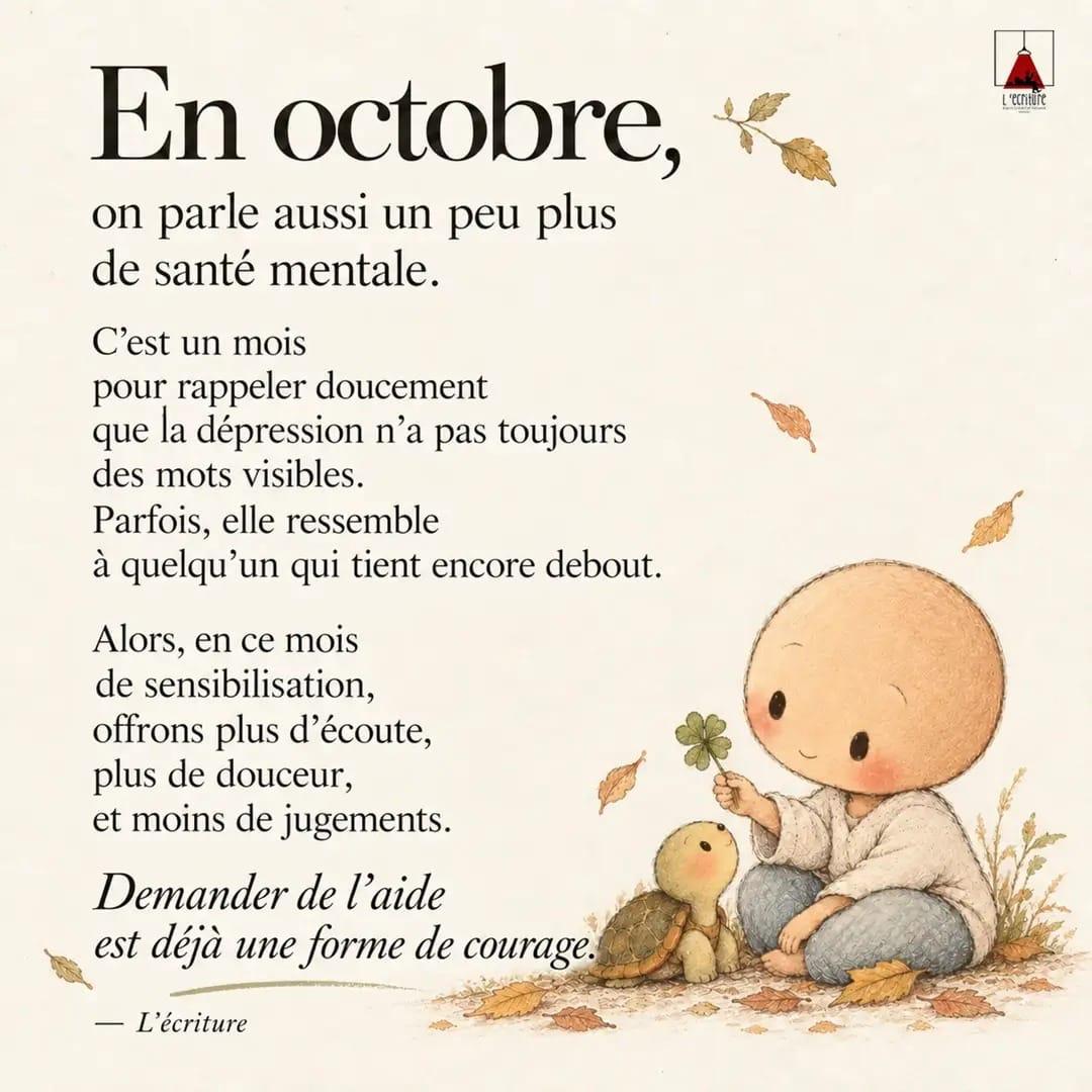 Octobre, mois de la santé mentale
